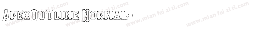ApexOutline Normal字体转换